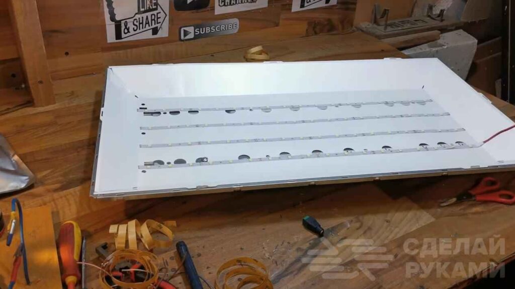 Классный вариант использования старого LED телевизора
